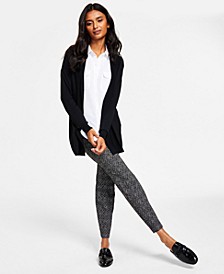 Women's Cardigan, Shirt & Jacquard Skinny Pants, Created for Macy's