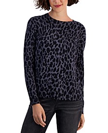 Women's Leopard-Print Sweater, Created for Macy's