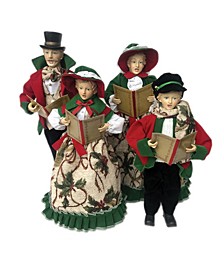 Holly Carolers, Set of 4