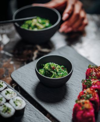 Manufacture Rock Dip Bowls & Tray Set, 4 Pieces