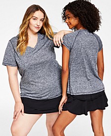 Women&apos;s Essentials Rapidry Heathered Performance T-Shirt&comma; XS-4X&comma; Created for Macy&apos;s