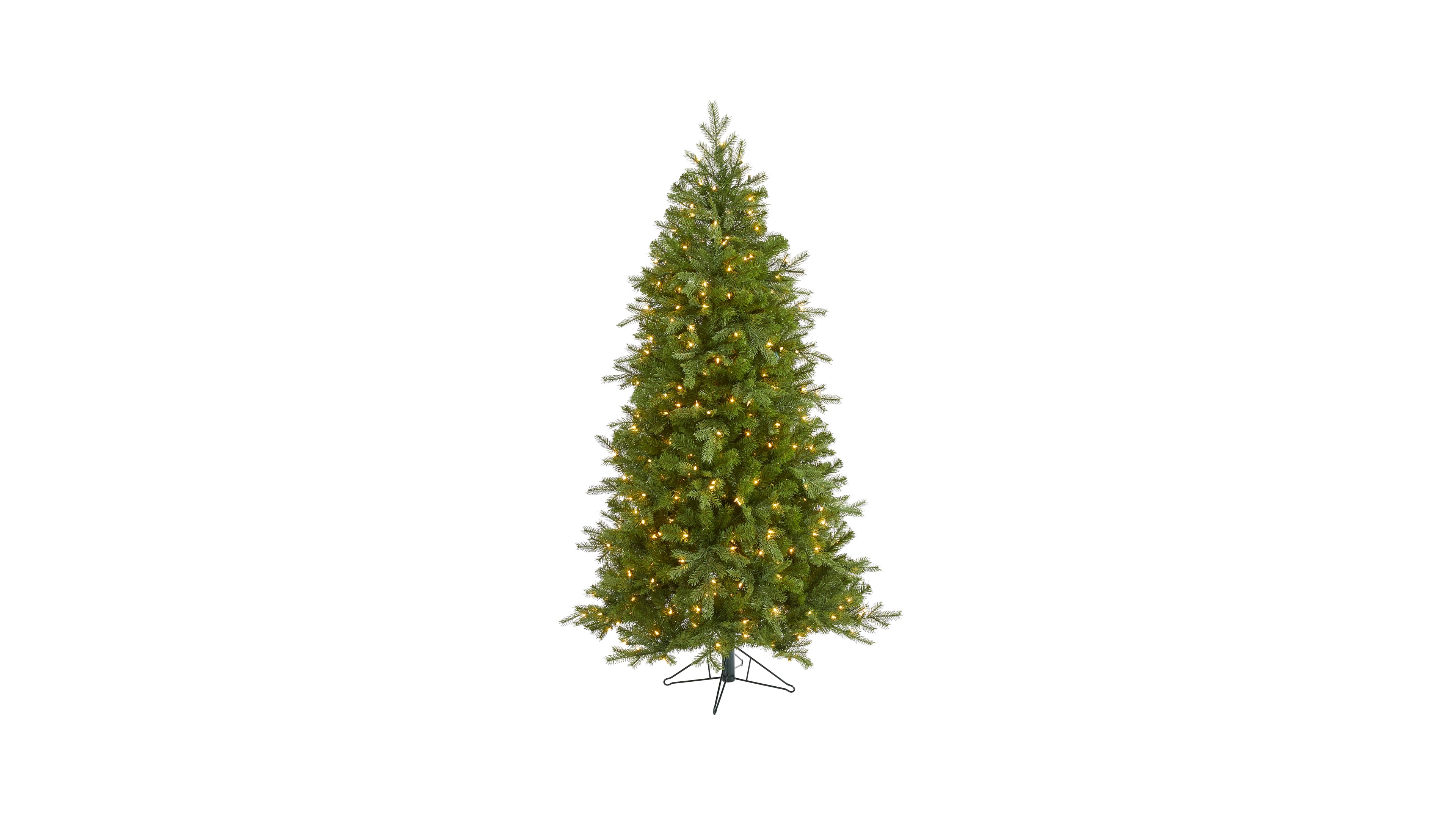 Vienna Fir Artificial Christmas Tree with Lights and Bendable Branches, 72"