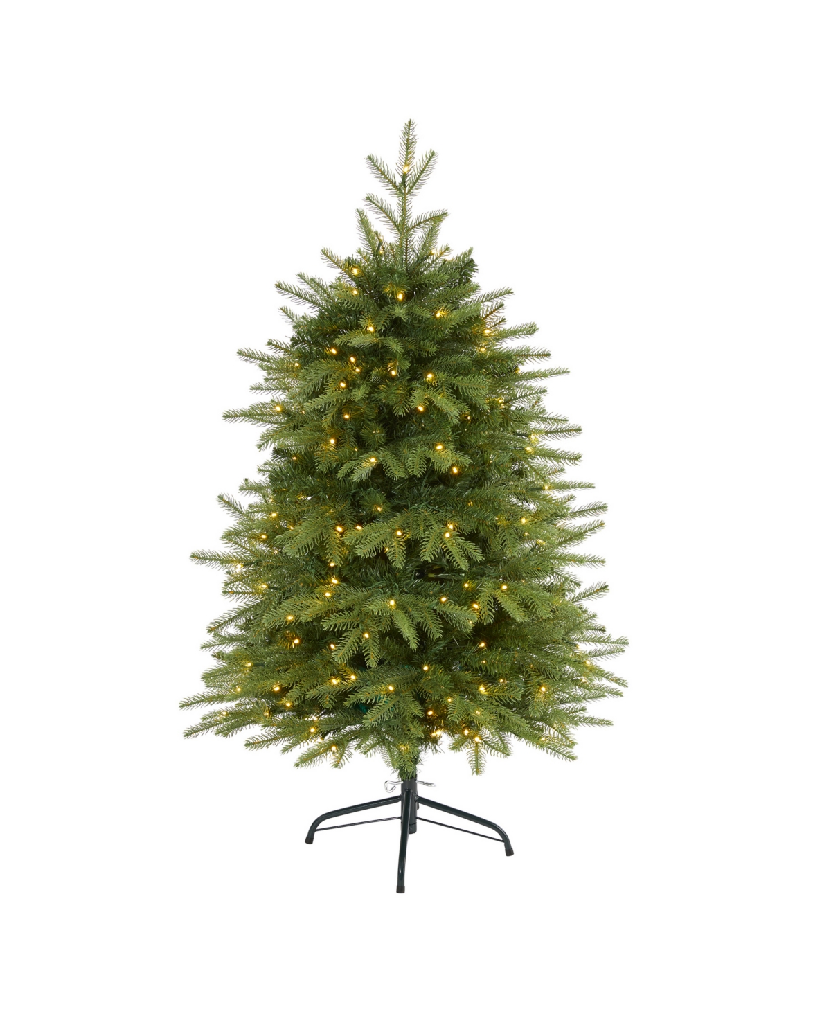 Vancouver Fir Natural Look Artificial Christmas Tree with Lights and Bendable Branches,