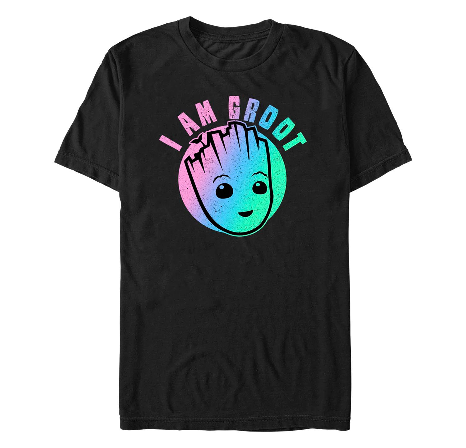 Men's Marvel Film I am Groot Round Short Sleeve T-shirt