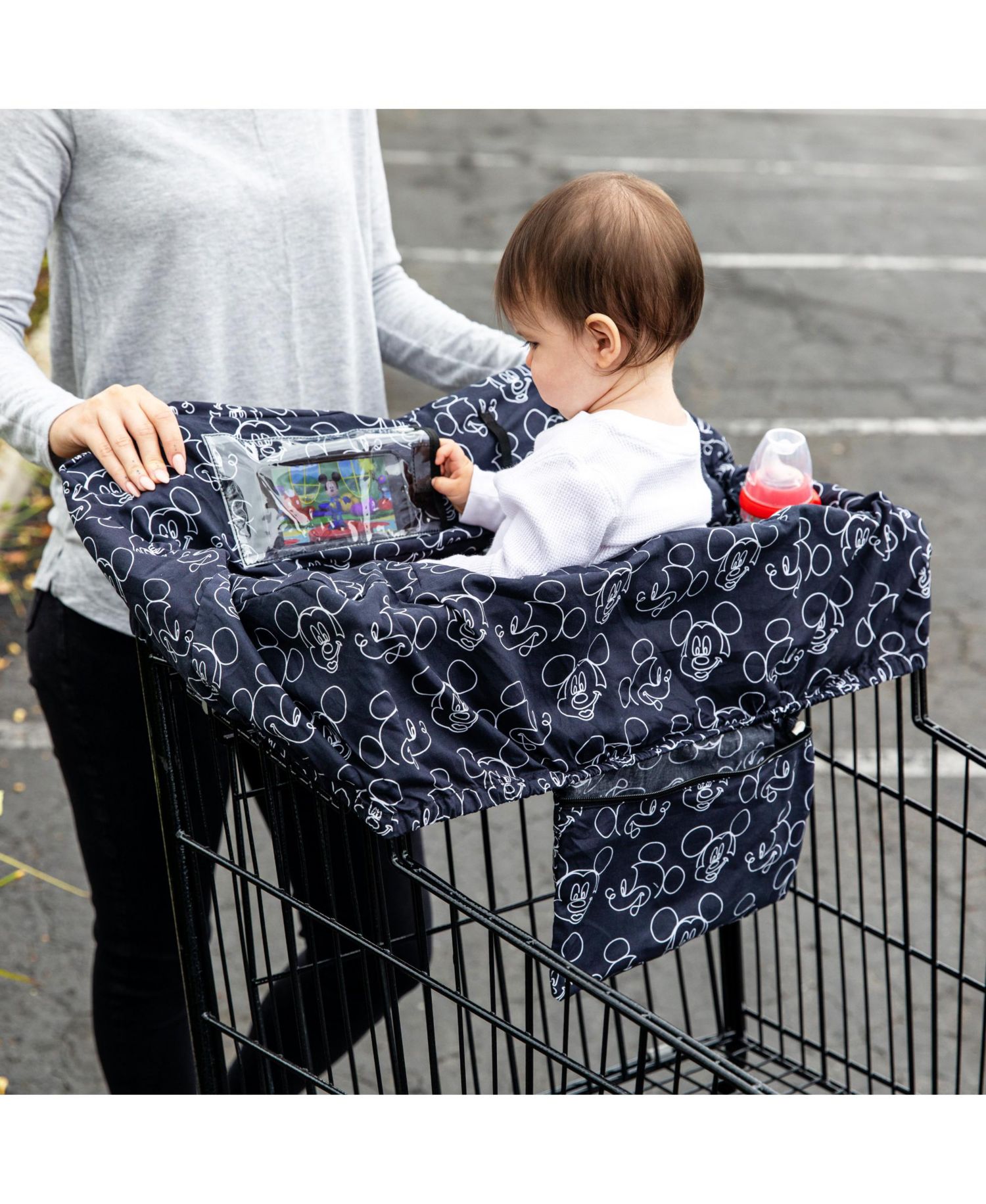 Disney Baby Shopping Cart and High Chair Cover, Mickey Mouse