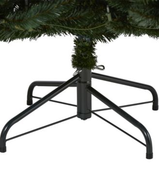 Northern Rocky Spruce Artificial Christmas Tree with Lights and Bendable Branches, 96"