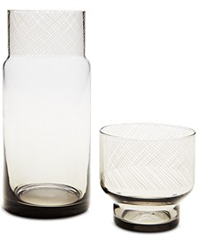 2-Pc. Bedside Carafe with Decal, Created for Macy's 
