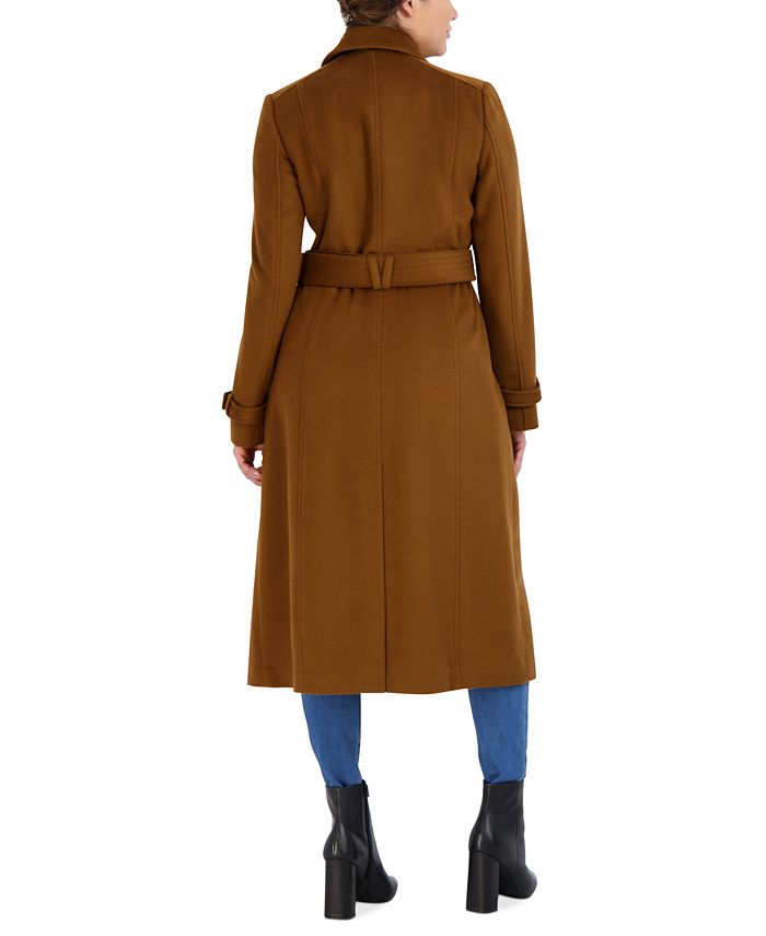 Cole Haan Women's Double-Breasted Belted Trench Coat & Reviews - Coats ...