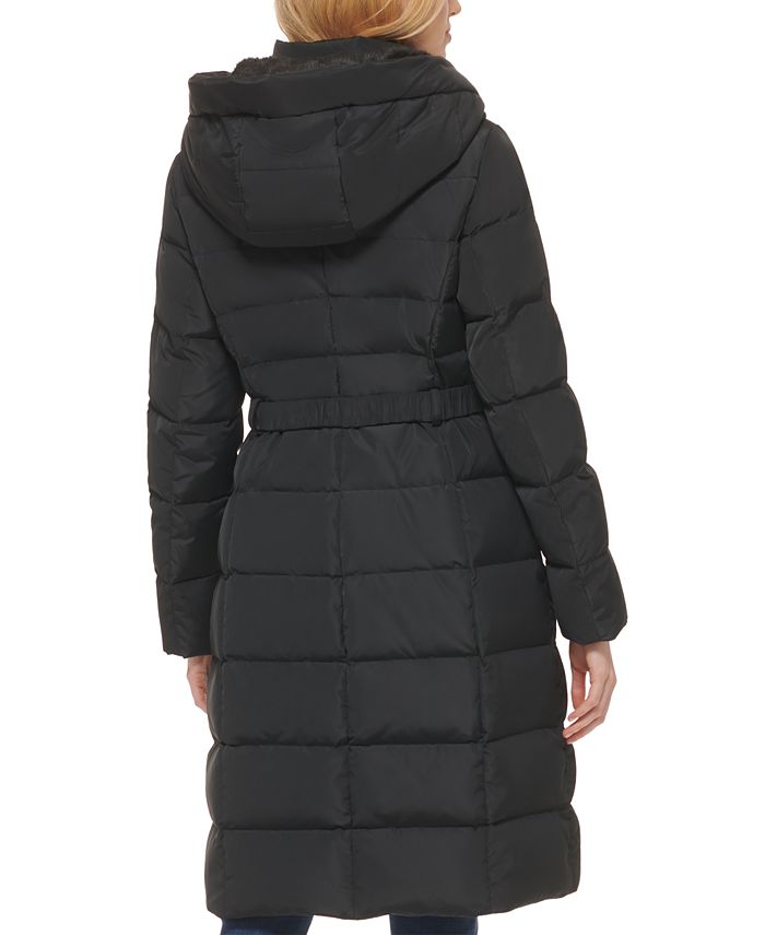 Cole Haan Women's Belted Hooded Down Puffer Coat & Reviews Coats & Jackets Women Macy's
