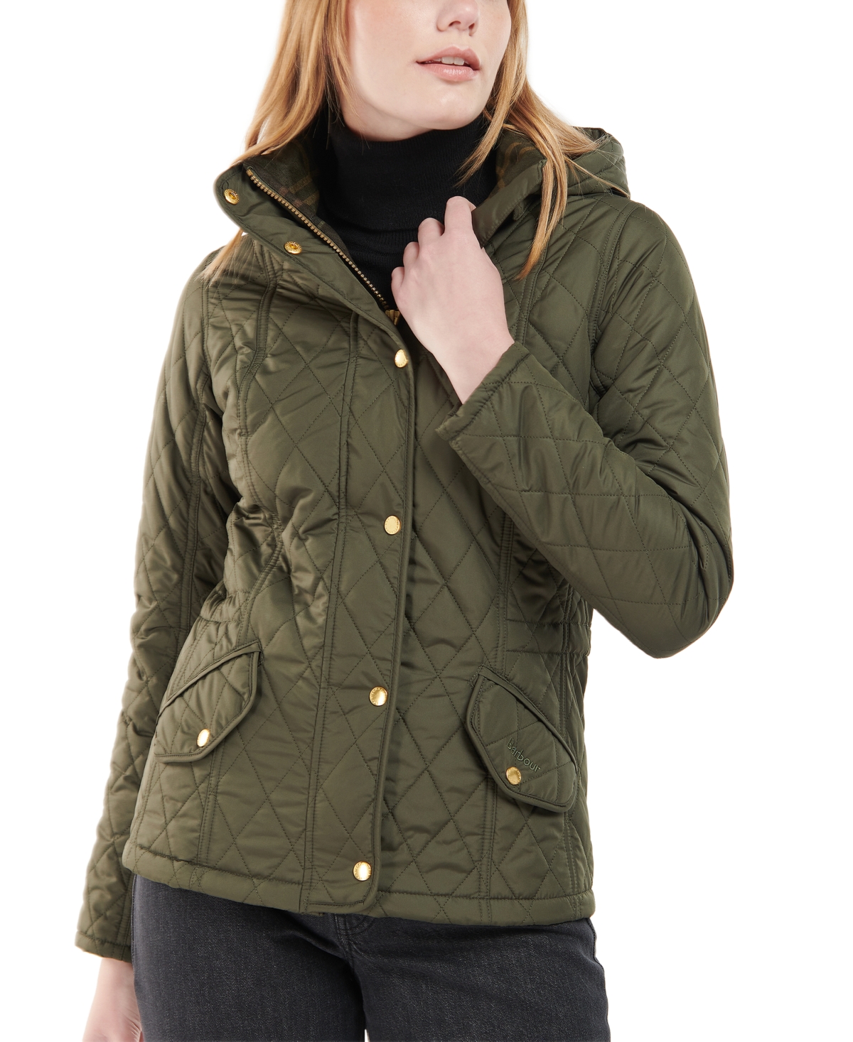 Barbour Women's Millfire Hooded Quilted Coat