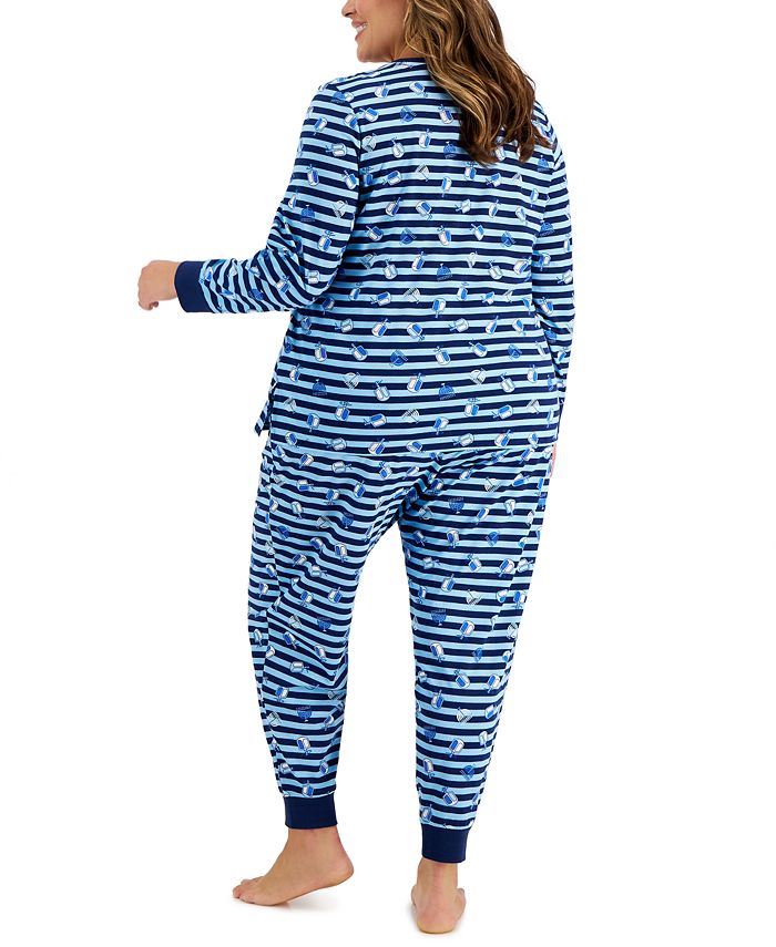 Family Pajamas Matching Plus Size Hanukkah Family Pajama Set, Created
