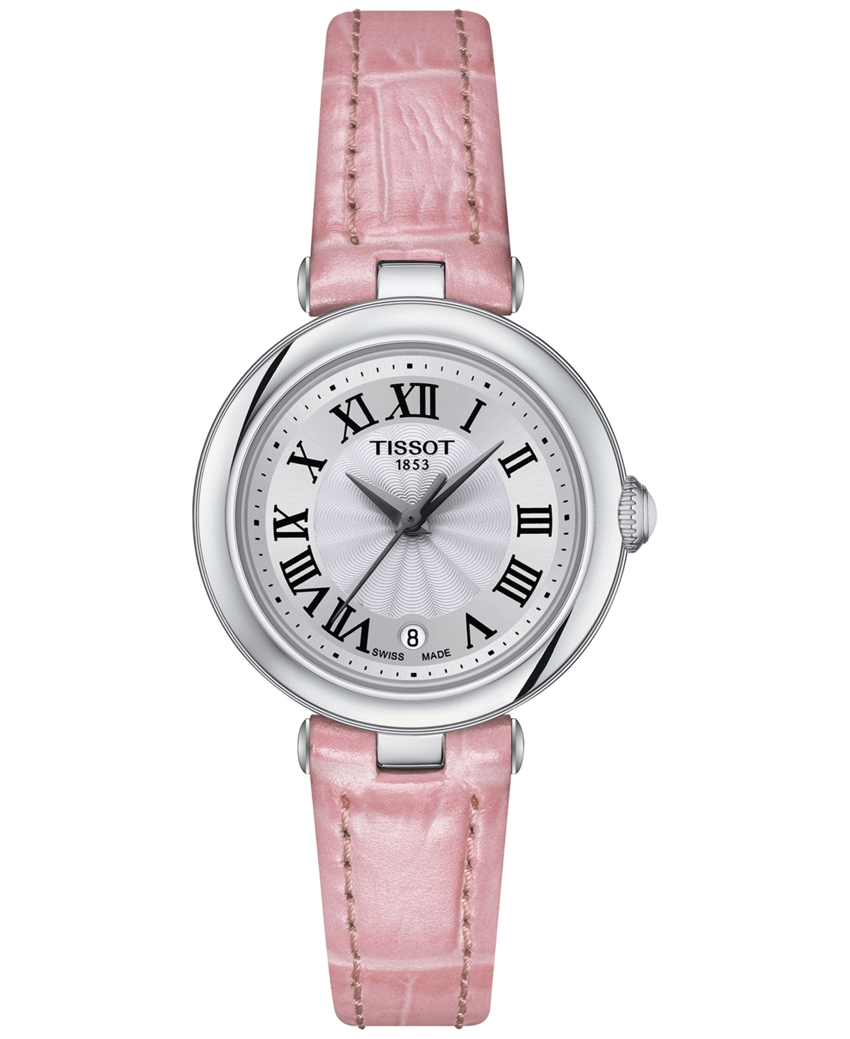Women's Swiss Bellissima Small Lady Pink Leather Strap Watch 26mm