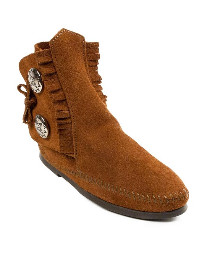 Minnetonka men's two button hardsole on sale boot