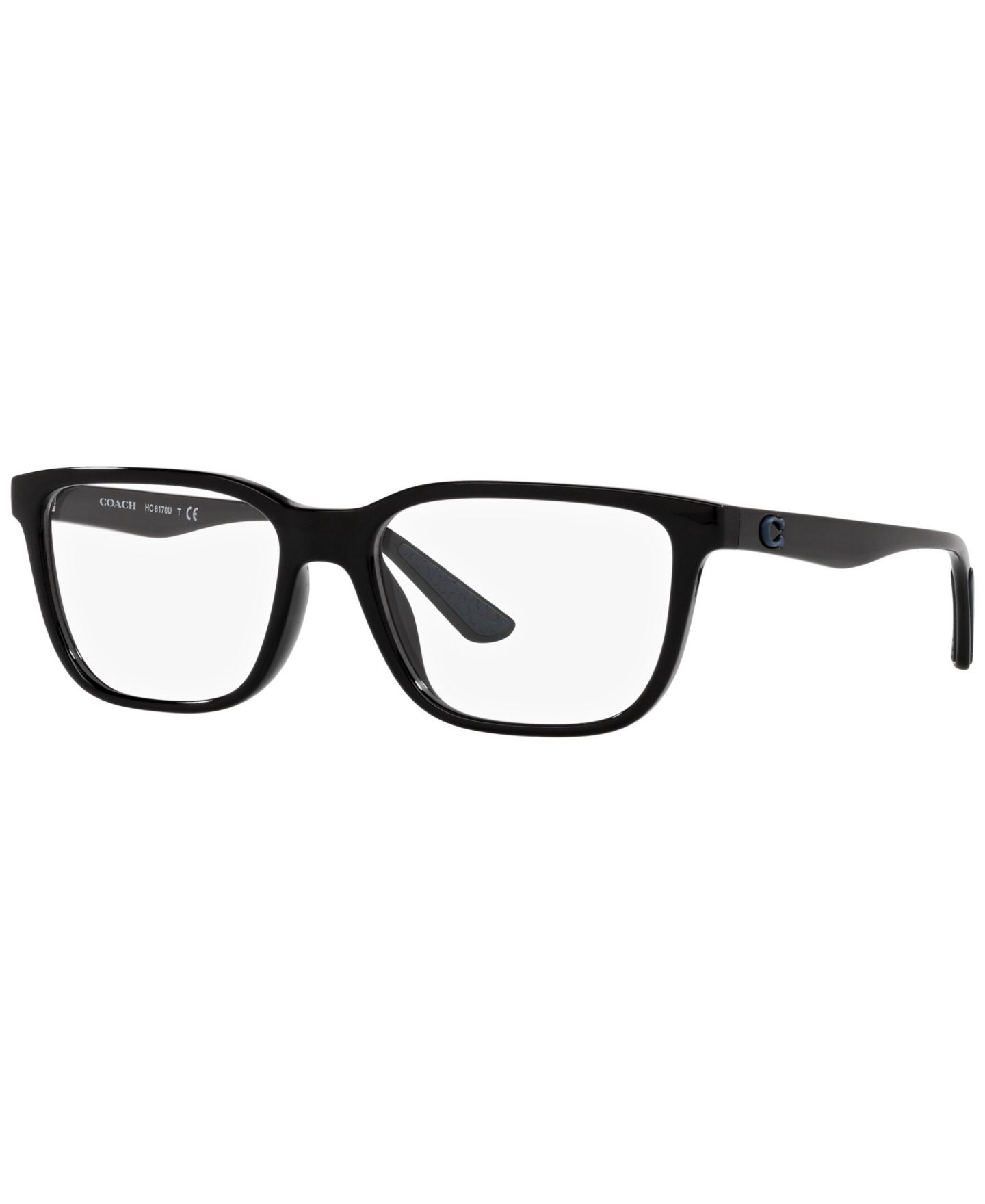 Мужские очки COACH Man Rectangle Plastic HC6170U C2108 Eyeglasses, цвет: Чёрный — фото 1