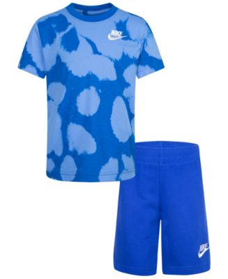 Nike Little Boys Dye Dot T-shirt and Shorts, 2 Piece Set - Macy's