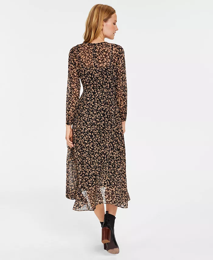Crossover-Hem Midi Dress - thumbnail 2