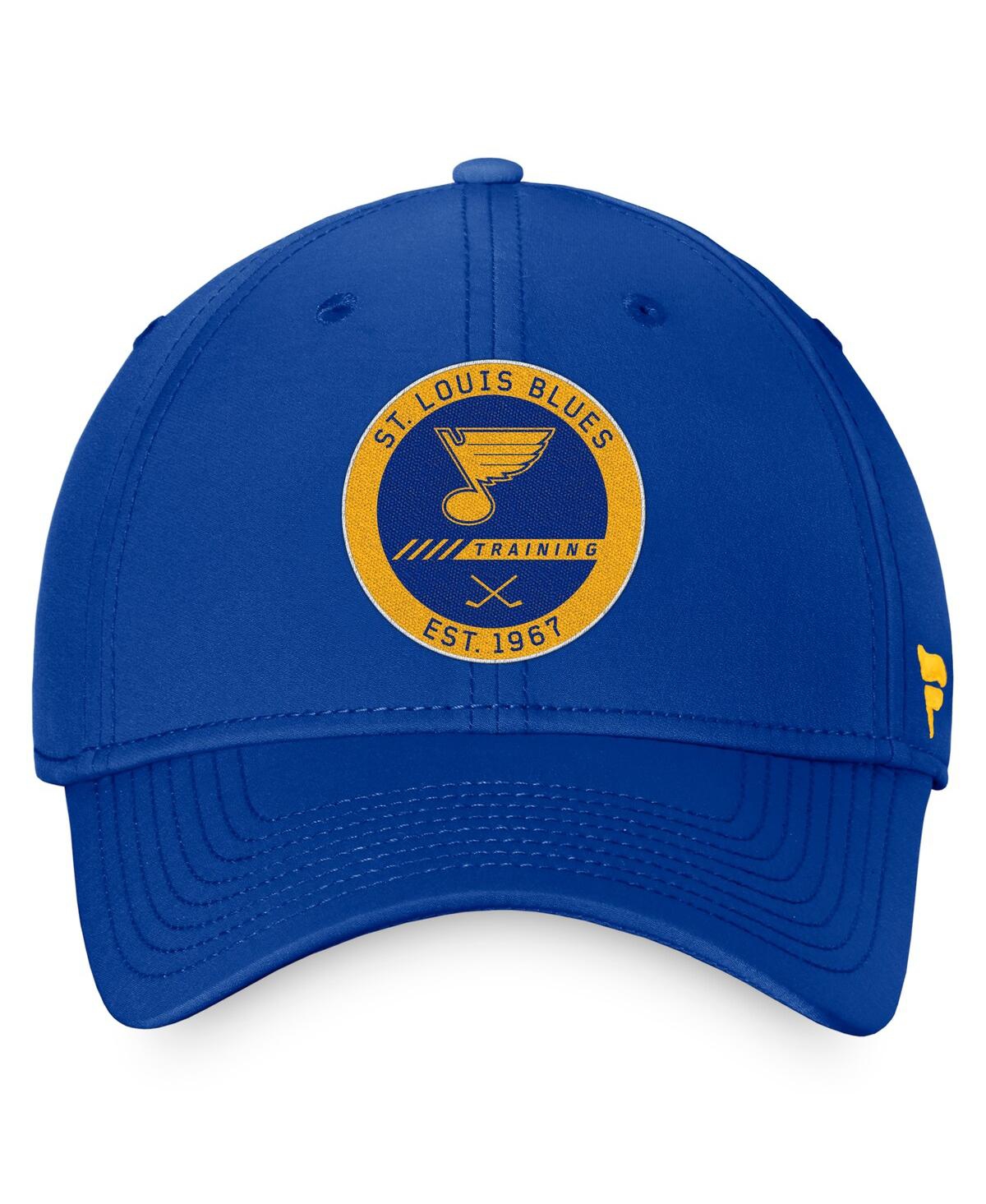 Shop Fanatics Men's  Blue St. Louis Blues Authentic Pro Training Camp Flex Hat