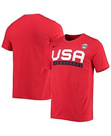 Men's Red USA Basketball Performance T-shirt
