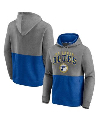 Men's Heather Gray St. Louis Blues Big & Tall Pullover Hoodie