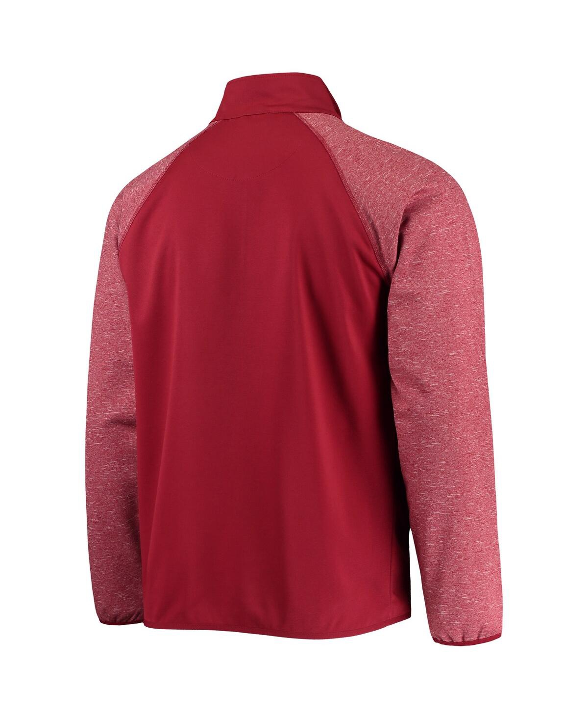 Starter Men's  Red, Navy Washington Capitals Game Time Raglan Pullover Sweatshirt In Red