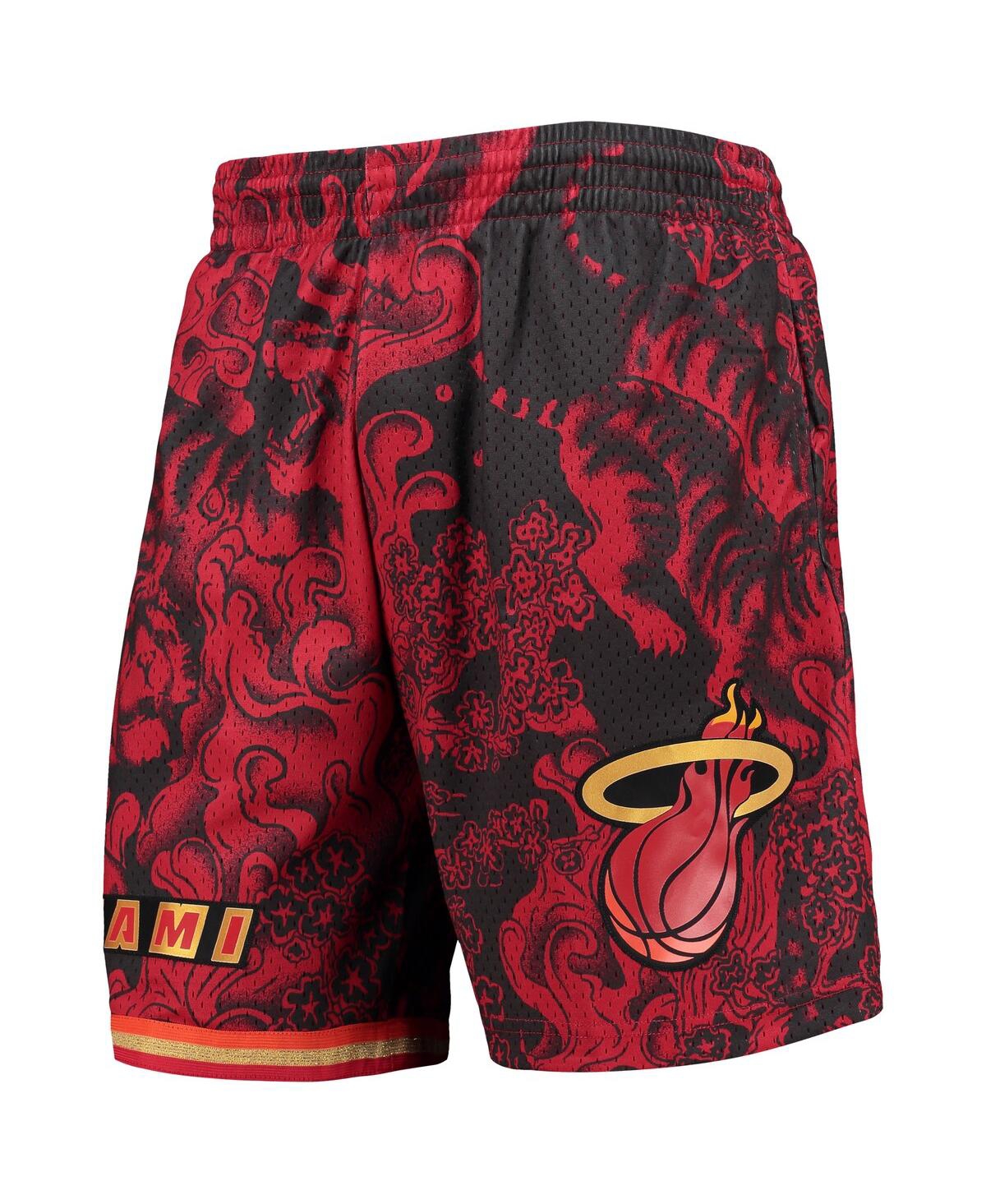 Mitchell & Ness Men's  Red Miami Heat Hardwood Classics Lunar New Year Swingman Shorts In Red