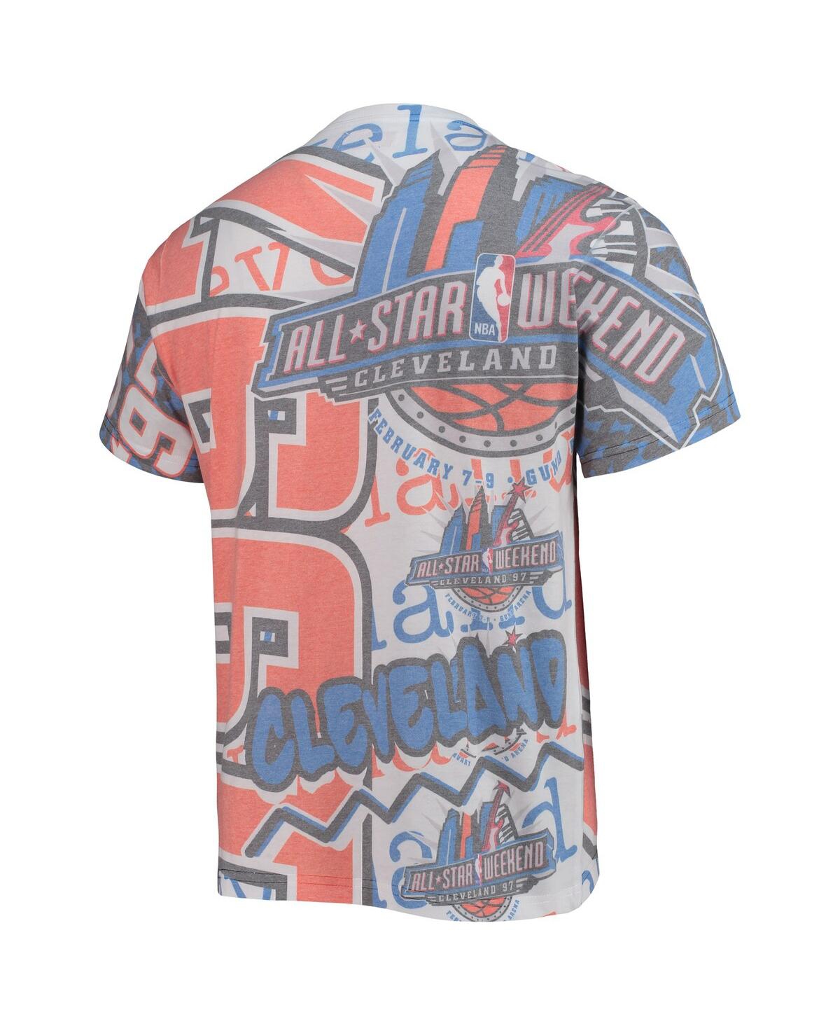 Mitchell & Ness Men's  White Nba 1997 All-star Game Hardwood Classics Big And Tall Jumbotron T-shirt In White