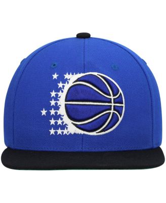 Men's Blue, Black Orlando Magic Hardwood Classics Team Two-Tone 2.0 Snapback Hat