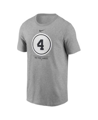 Men's Lou Gehrig Heathered Gray New York Yankees Cooperstown Collection Lou Gehrig Day Retired Number T-shirt