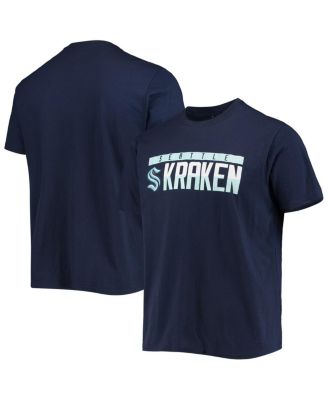 Men's Navy Seattle Kraken Richmond Wordmark T-shirt