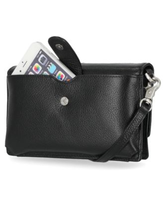 Women's RFID Leather Crossbody Bag Wallet Purse