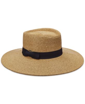 Scala Women's Wide-Brimmed Paper Braid Gondolier Hat - Macy's