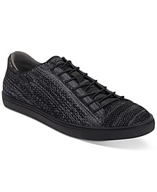Kenneth Cole Men's Stand Textured-Knit Lace-Up Sneakers