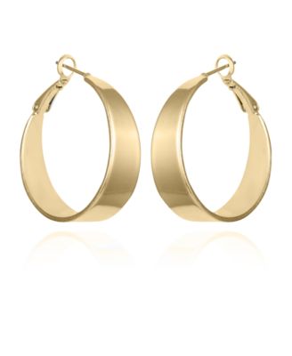 Массивные серьги-кольца из золотистой ленты Vince Camuto