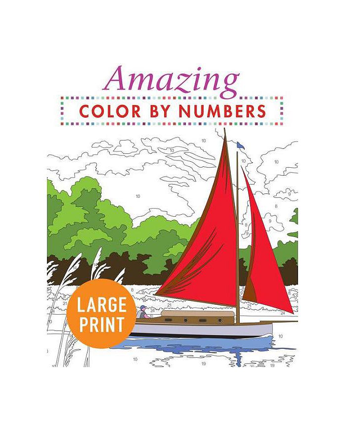 Barnes & Noble Amazing Color by Numbers Large Print by Arcturus