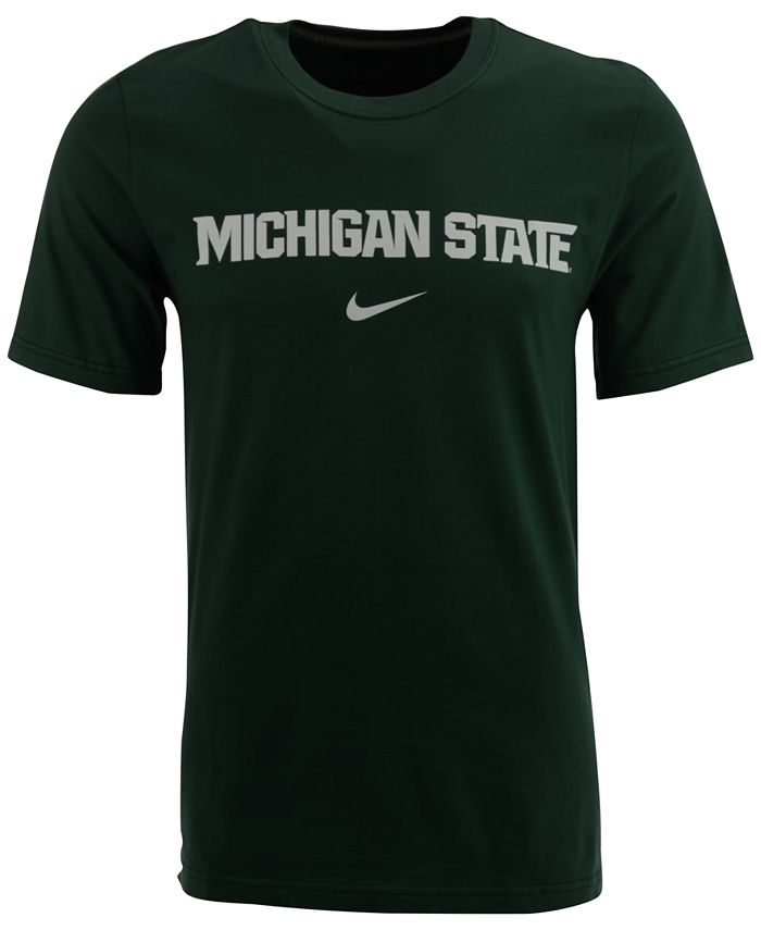 Nike Men's Michigan State Spartans Wordmark T-Shirt - Macy's
