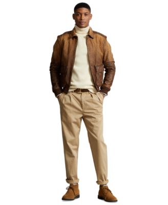 Polo Ralph Lauren Men's Leather Flight Jacket - Macy's