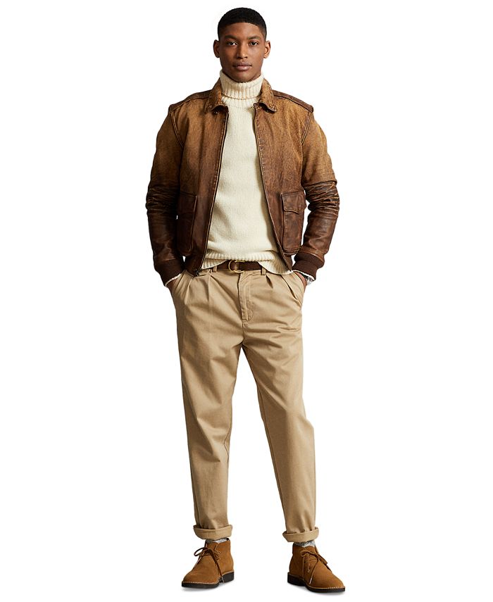 Polo Ralph Lauren Men's Leather Flight Jacket - Macy's