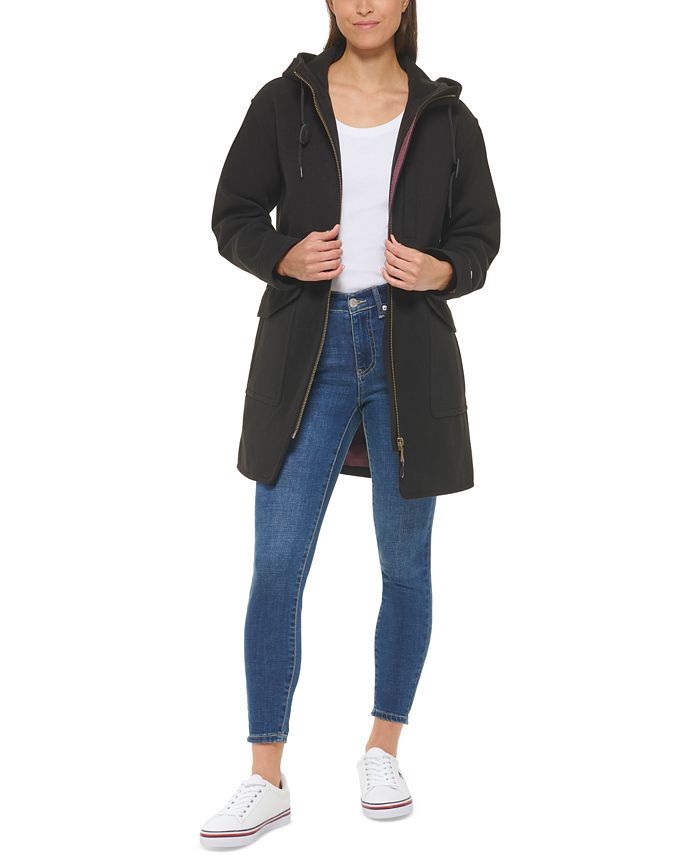 Tommy Hilfiger Women's Zip Front Hooded Coat - Macy's