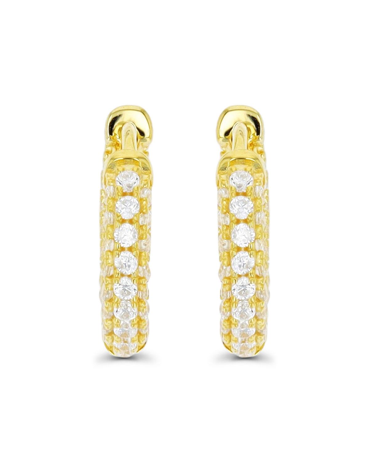 Hoop Earrings in 14K Gold Plated or Sterling Silver