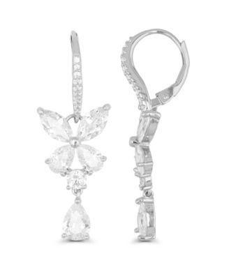 Dangling Earrings in 14K Gold or Rose Gold Plated  or Sterling Silver 