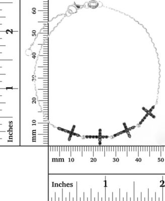 Anklet with Crosses in Sterling Silver 14090₽