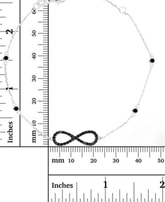 Infinity Anklet in Sterling Silver