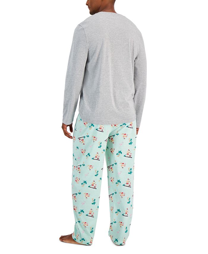 Family Pajamas Matching Men's Tropical Santa Mix It Family Pajama Set ...