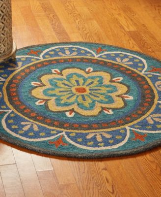 Radiance RDC-026 4' x 4' Round Area Rug