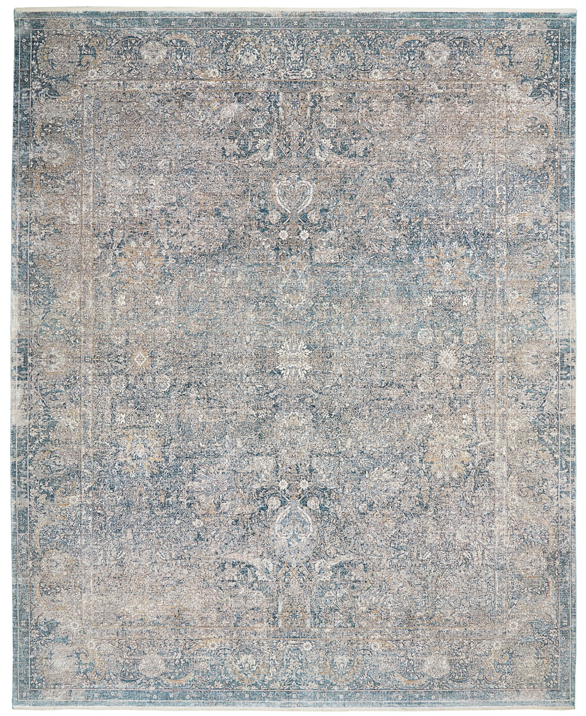 Nourison Home Starry Nights Stn01 8' X 10' Area Rug In Cream,blue