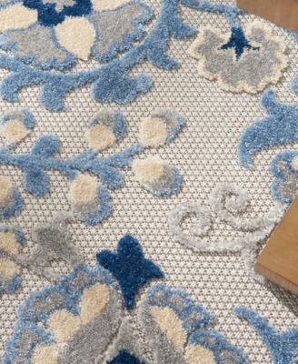 Aloha ALH17 4' x 4' Round Outdoor Area Rug