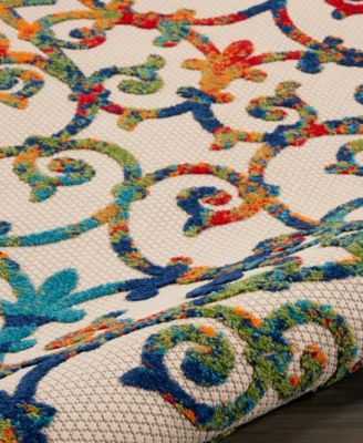 Aloha ALH21 7'10" x 7'10" Round Outdoor Area Rug