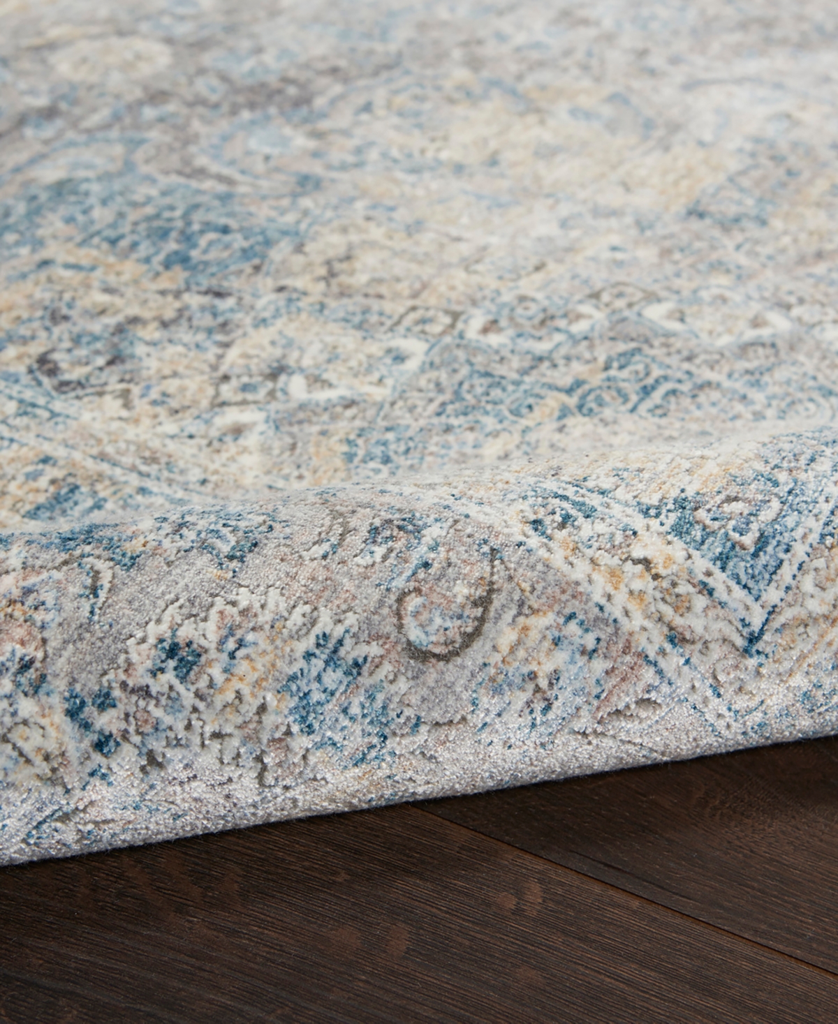Nourison Home Starry Nights Stn06 8' X 10' Area Rug In Cream,blue