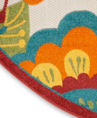 Aloha ALH25 4' x 4' Round Outdoor Area Rug