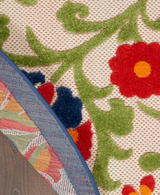 Aloha ALH17 7'10" x 7'10" Round Outdoor Area Rug